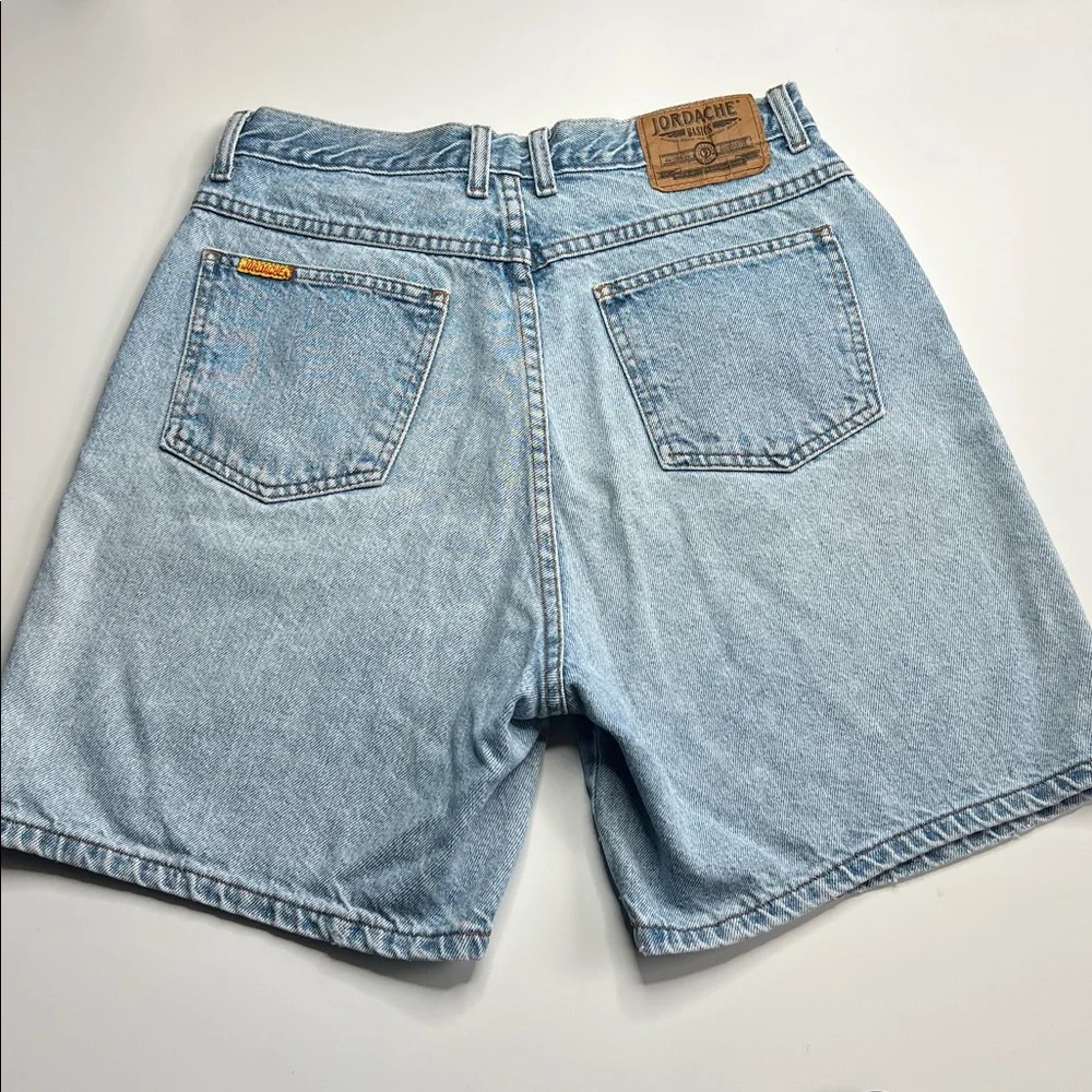 Jordache Classic Blue Denim Womens Shorts baggy fit 90s y2k urban high waist‎